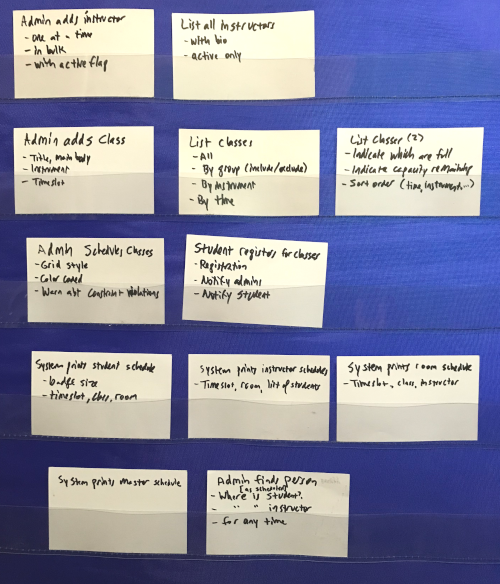 Stories for a festival manager